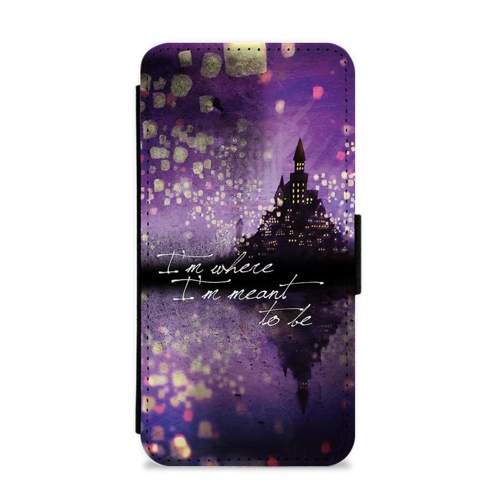 I'm Where I'm Meant To Be - Disney Tangled Flip / Wallet Phone Case - Fun Cases