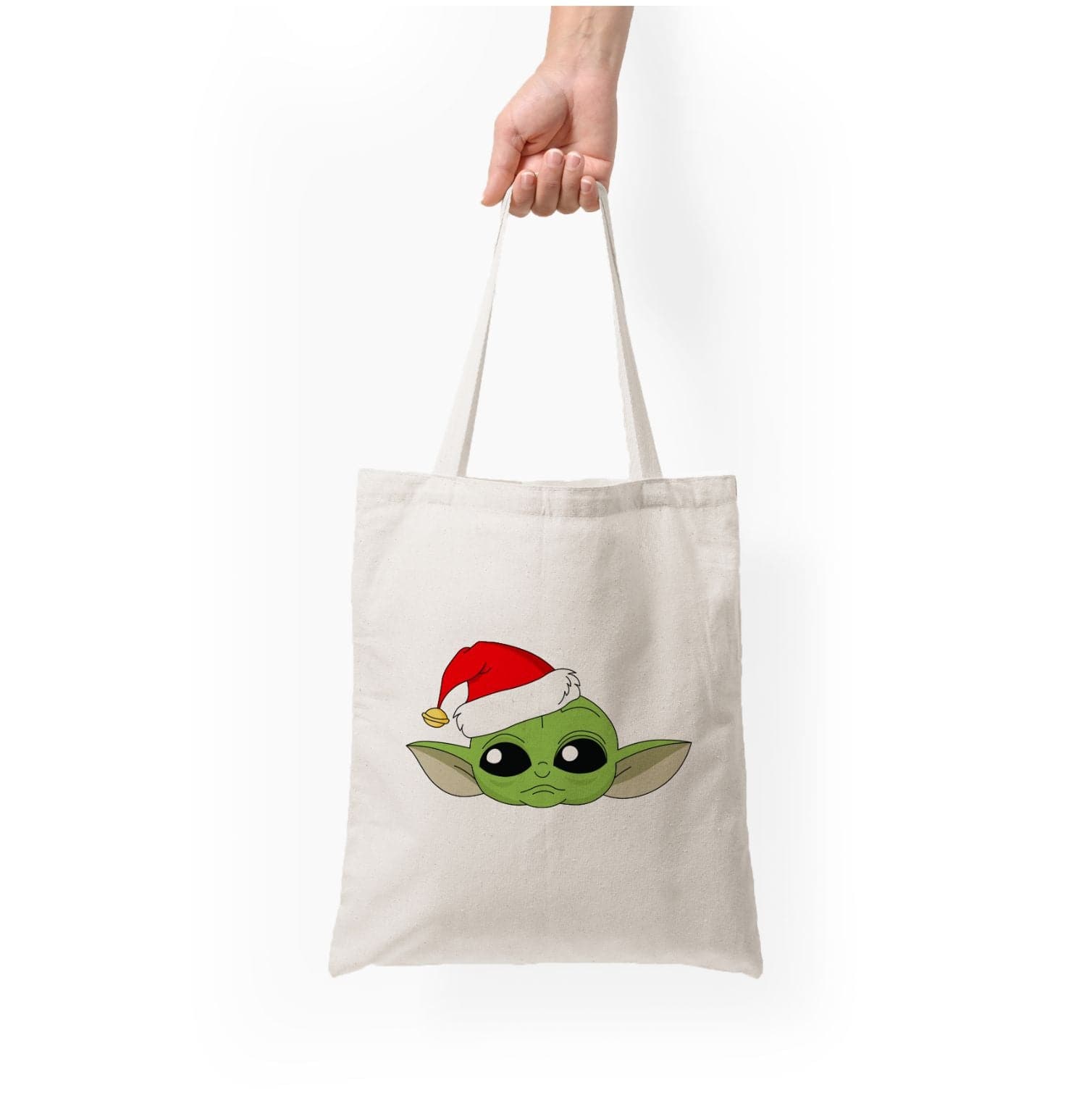 Baby Yoda Christmas Pattern Tote Bag