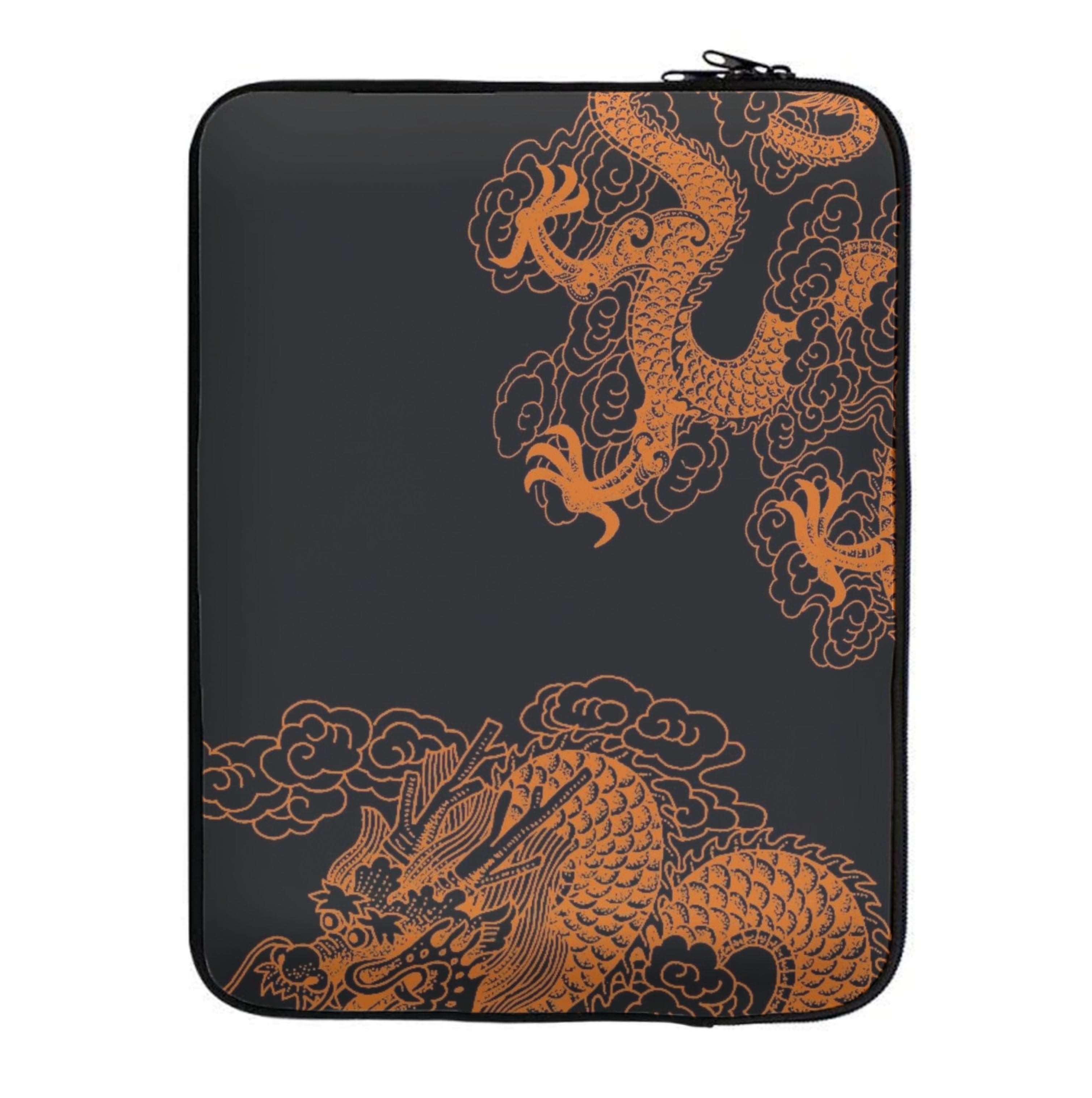 Orange Dragon Laptop Sleeve