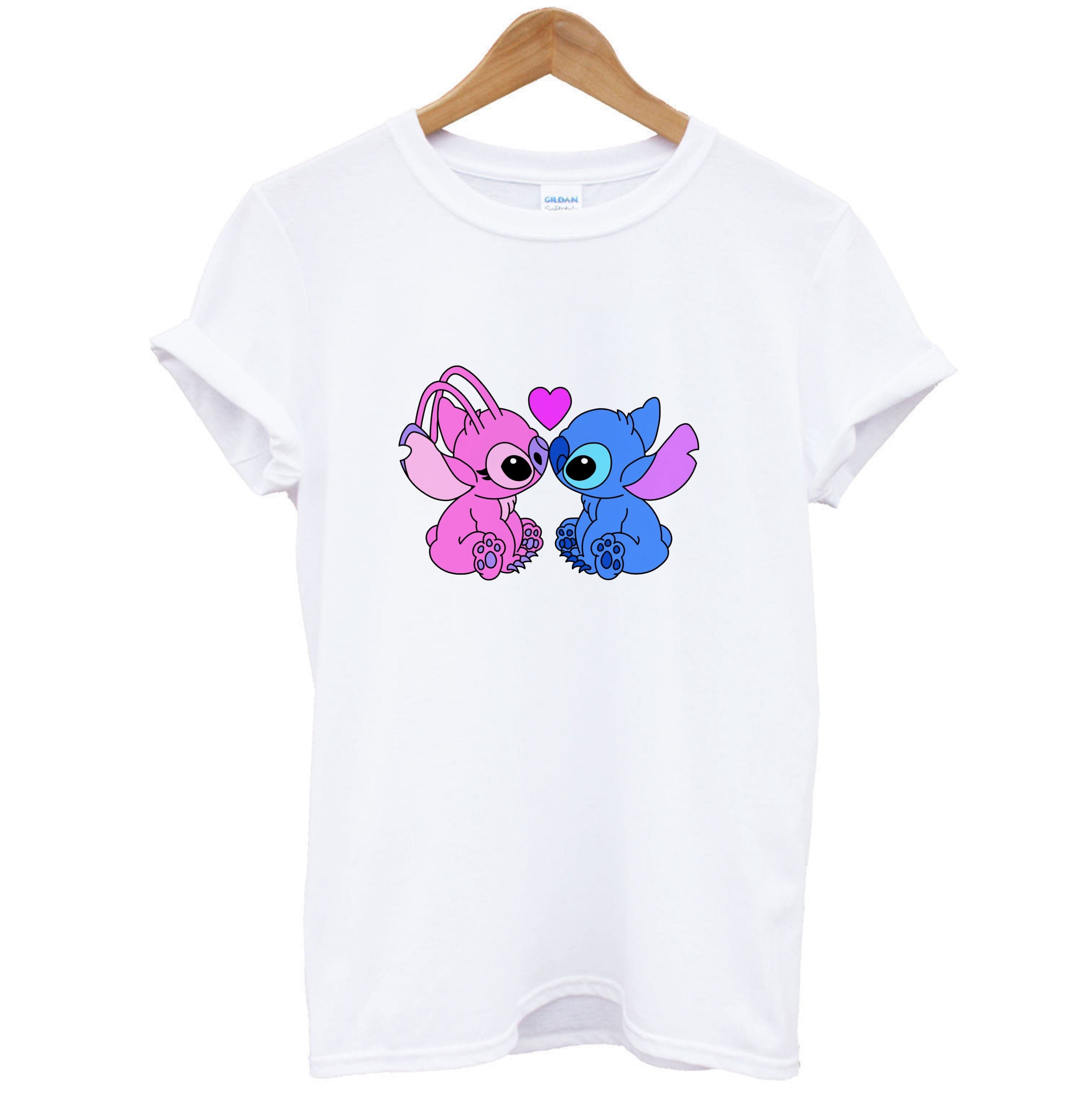 Angel And Blue Alien - Pink Alien T-Shirt