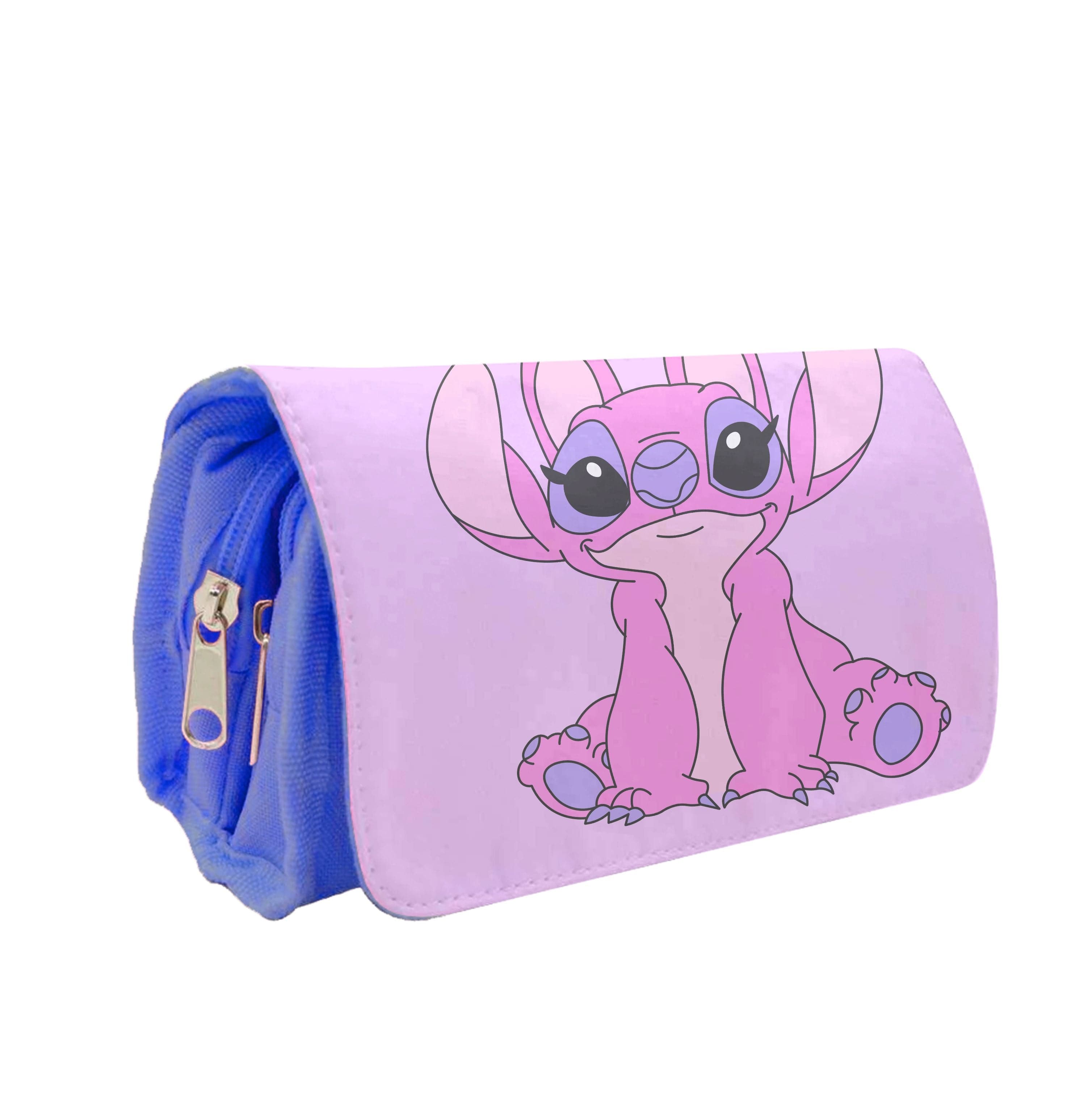 Sitting Down - Pink Alien Pencil Case