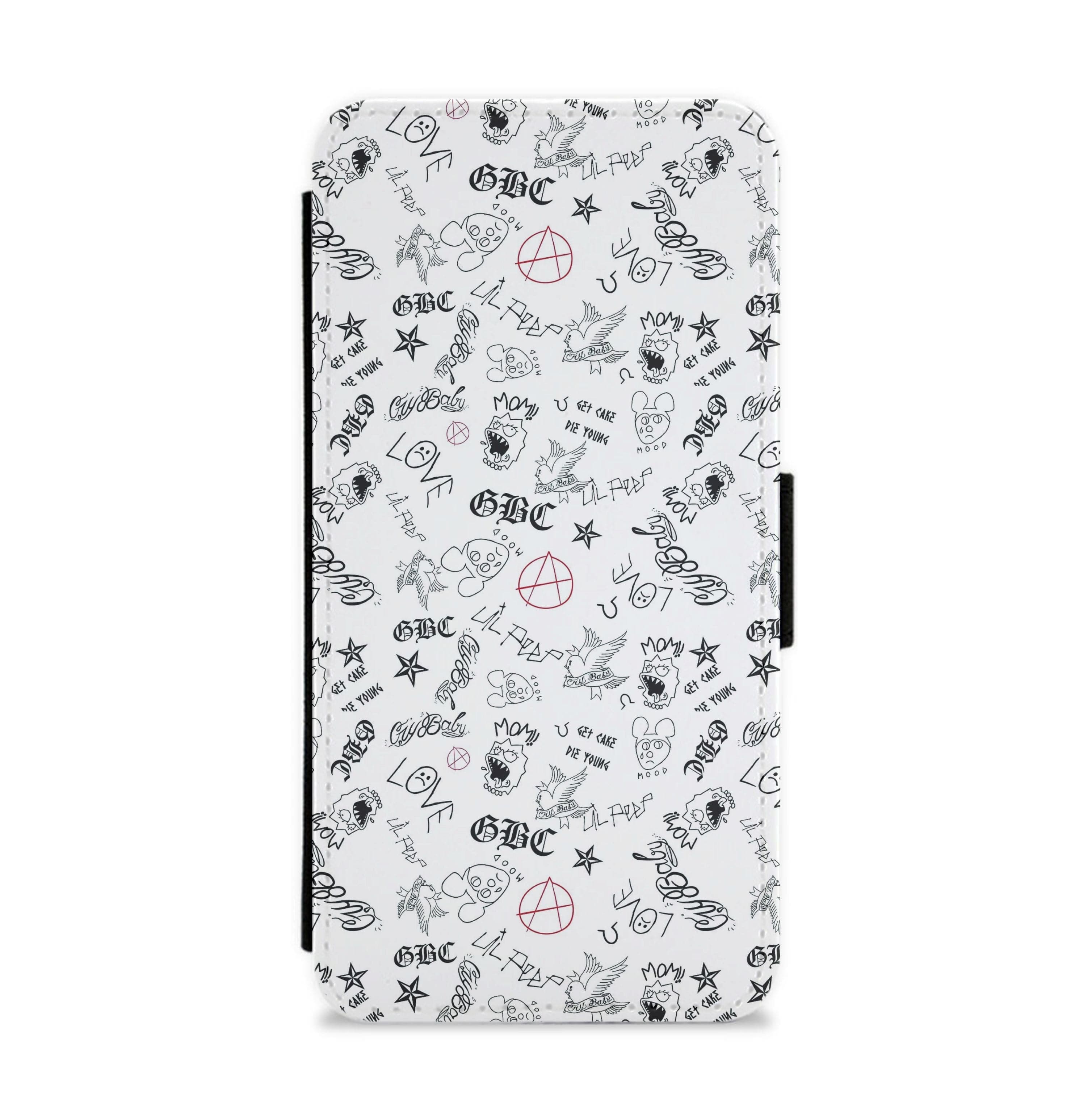 Tattoos - Peep Flip / Wallet Phone Case