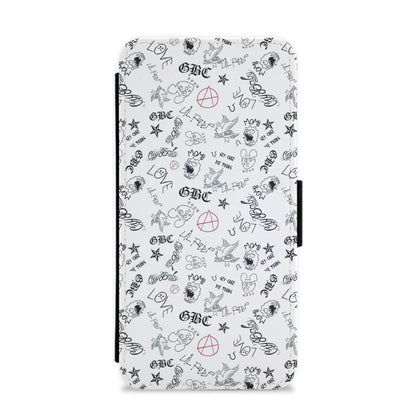 Tattoos - Peep Flip / Wallet Phone Case