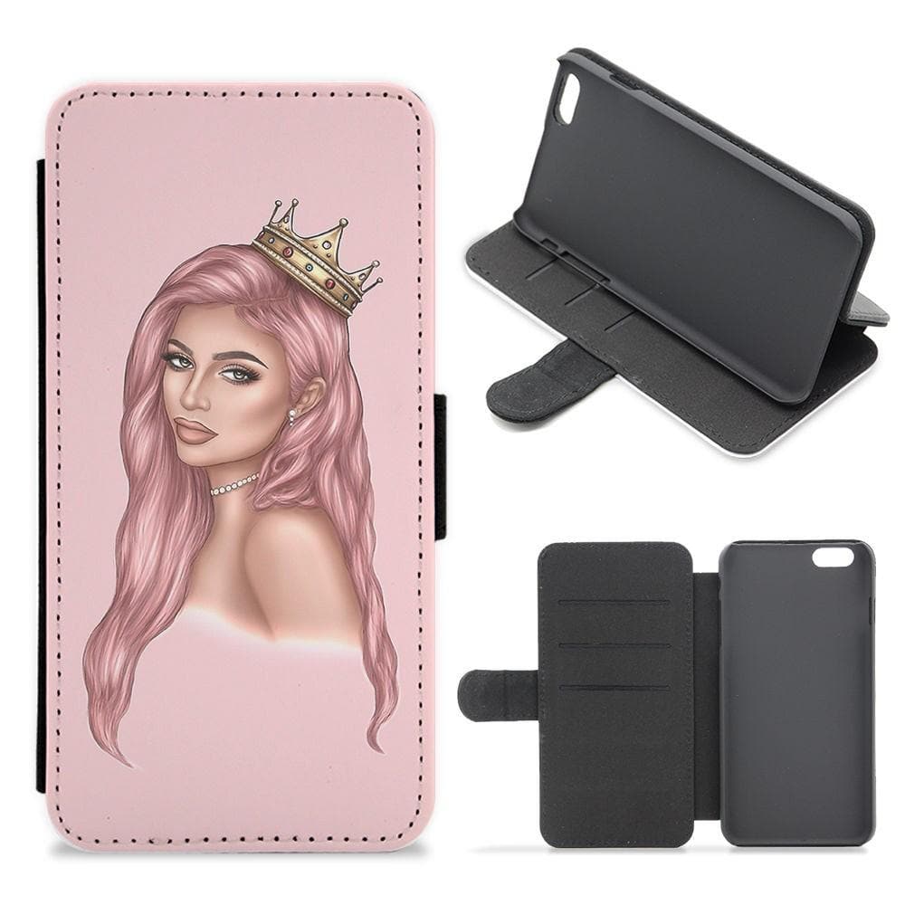 Kardashian Queen Flip Wallet Phone Case - Fun Cases