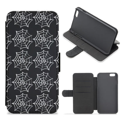 Cobwebs - Halloween Flip / Wallet Phone Case