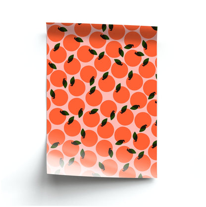 Oranges - Fruit Patterns Poster