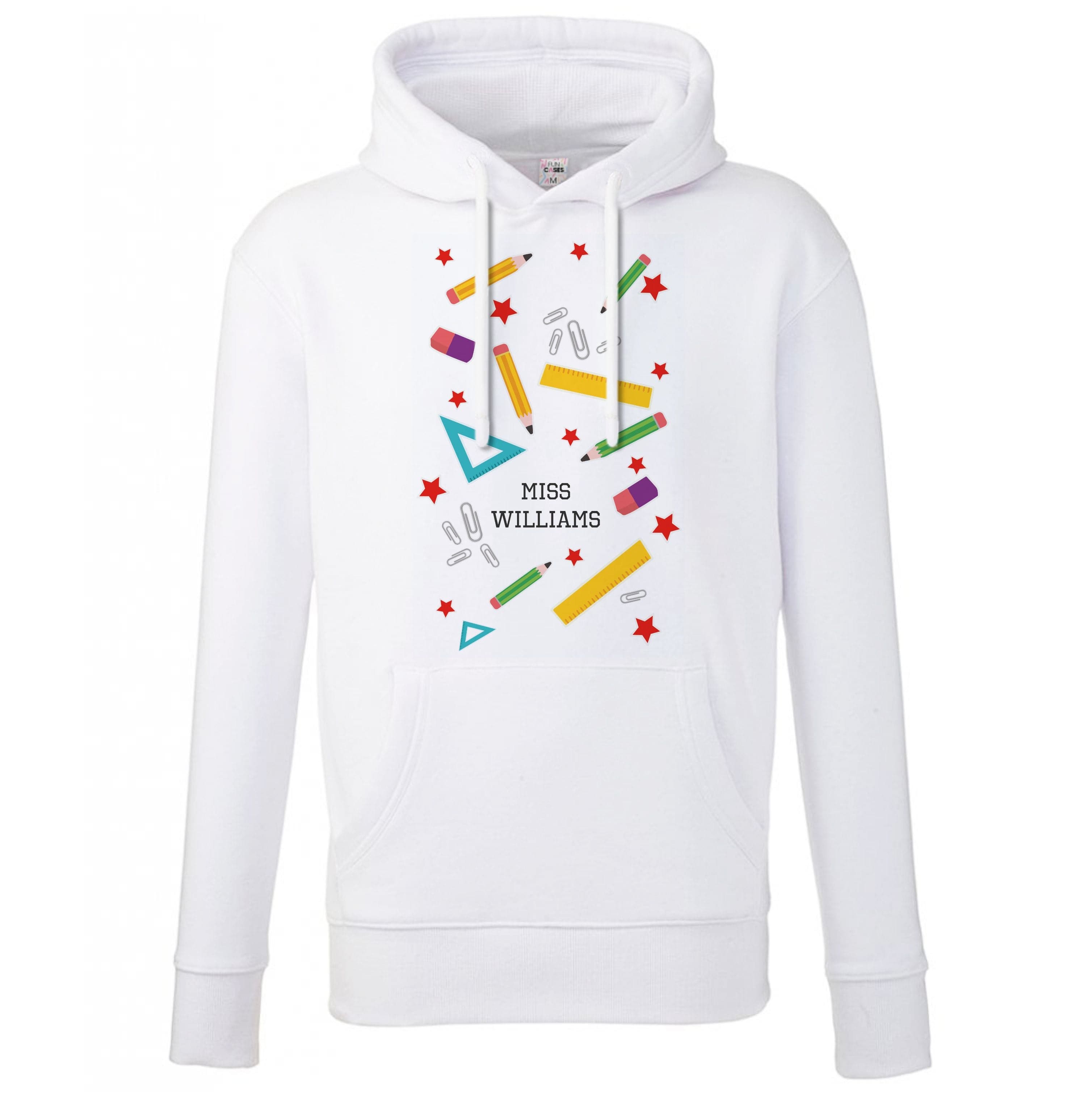 Stars And Stationery - Personalised Teachers Gift Hoodie