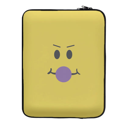 Yellow Face Purple Laptop Sleeve