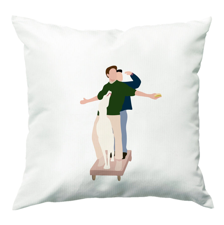 Two Men And A Dog - Friends Cushion
