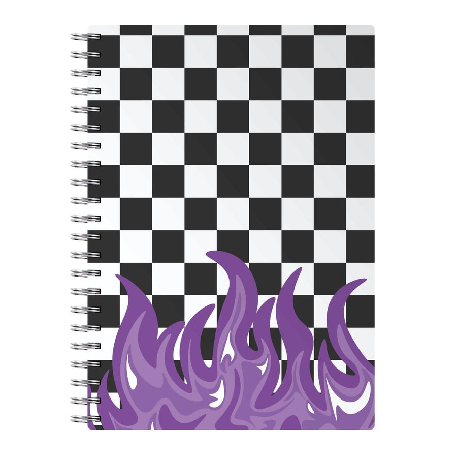 Purple Flame - Skate Aesthetic  Notebook