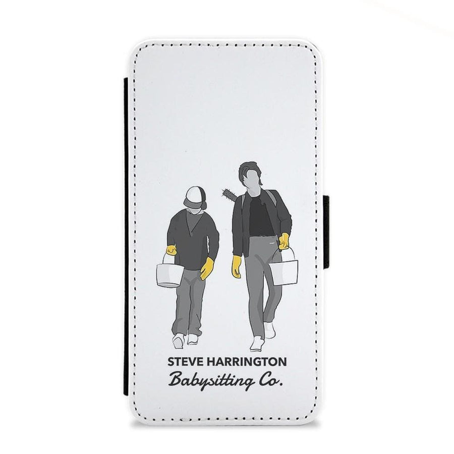 Steve Harrington Babysitting Co - Stranger Things Flip Wallet Phone Case - Fun Cases