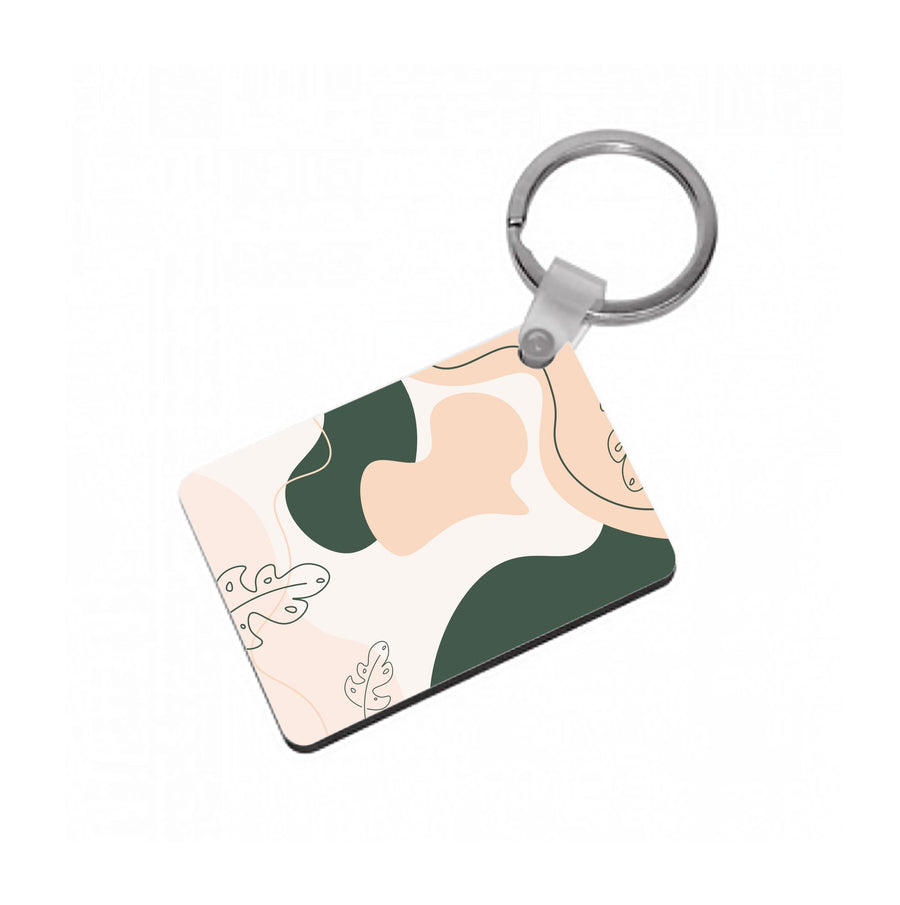 Abstract Leafs - Floral Keyring