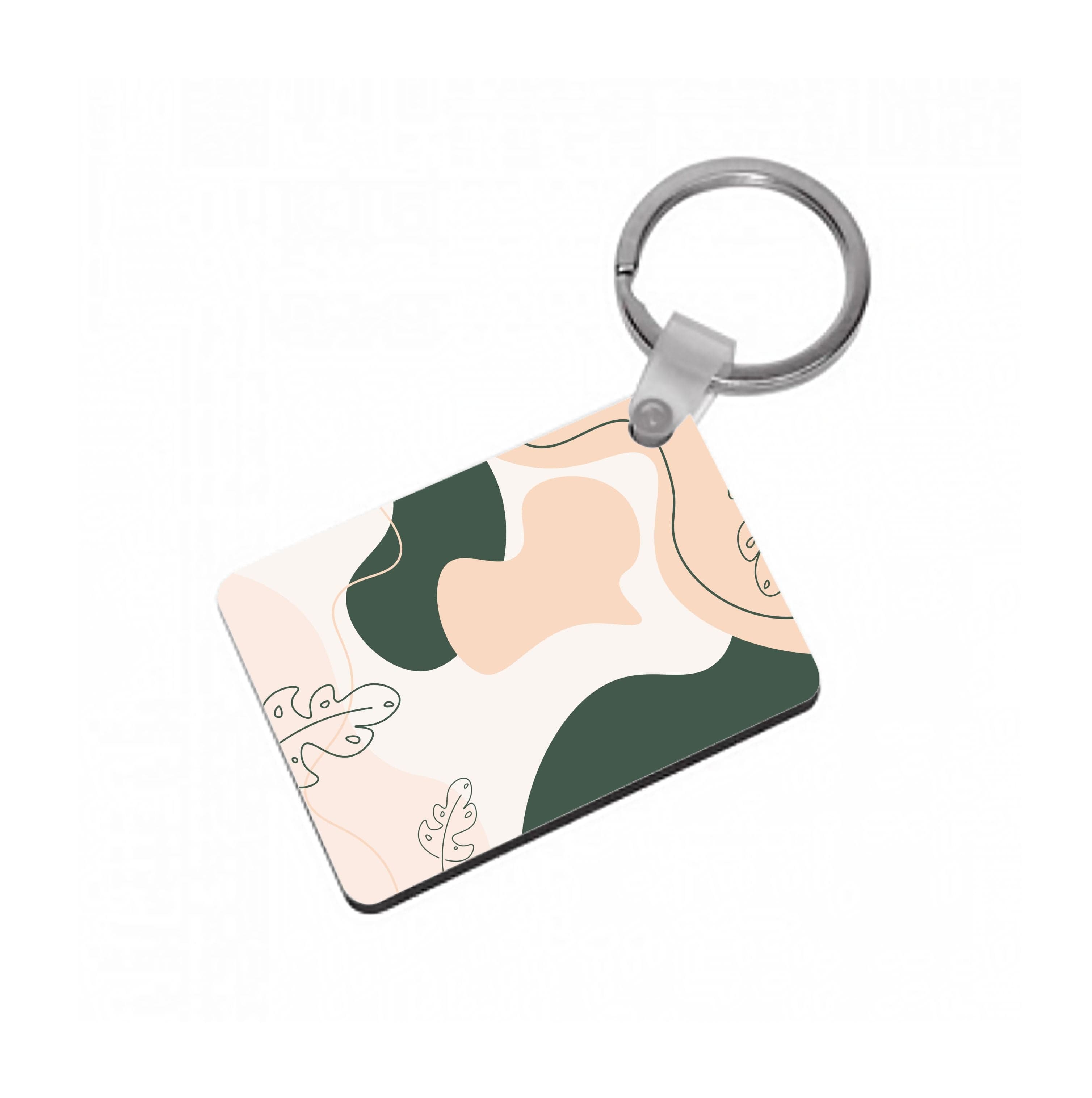 Abstract Leafs - Floral Keyring