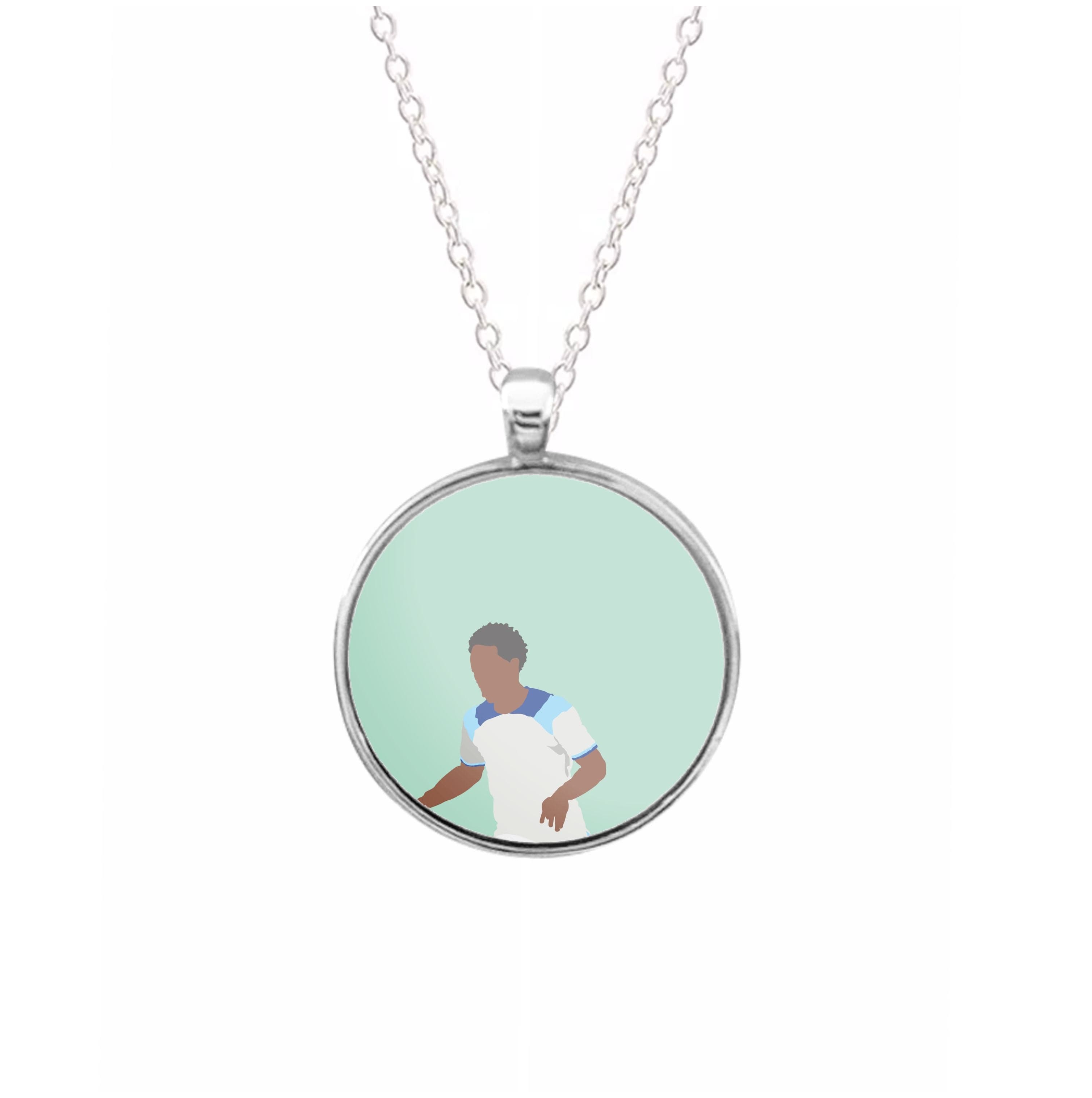 Sterling - Football Necklace