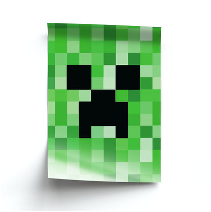 Creeper Face - Mining Poster