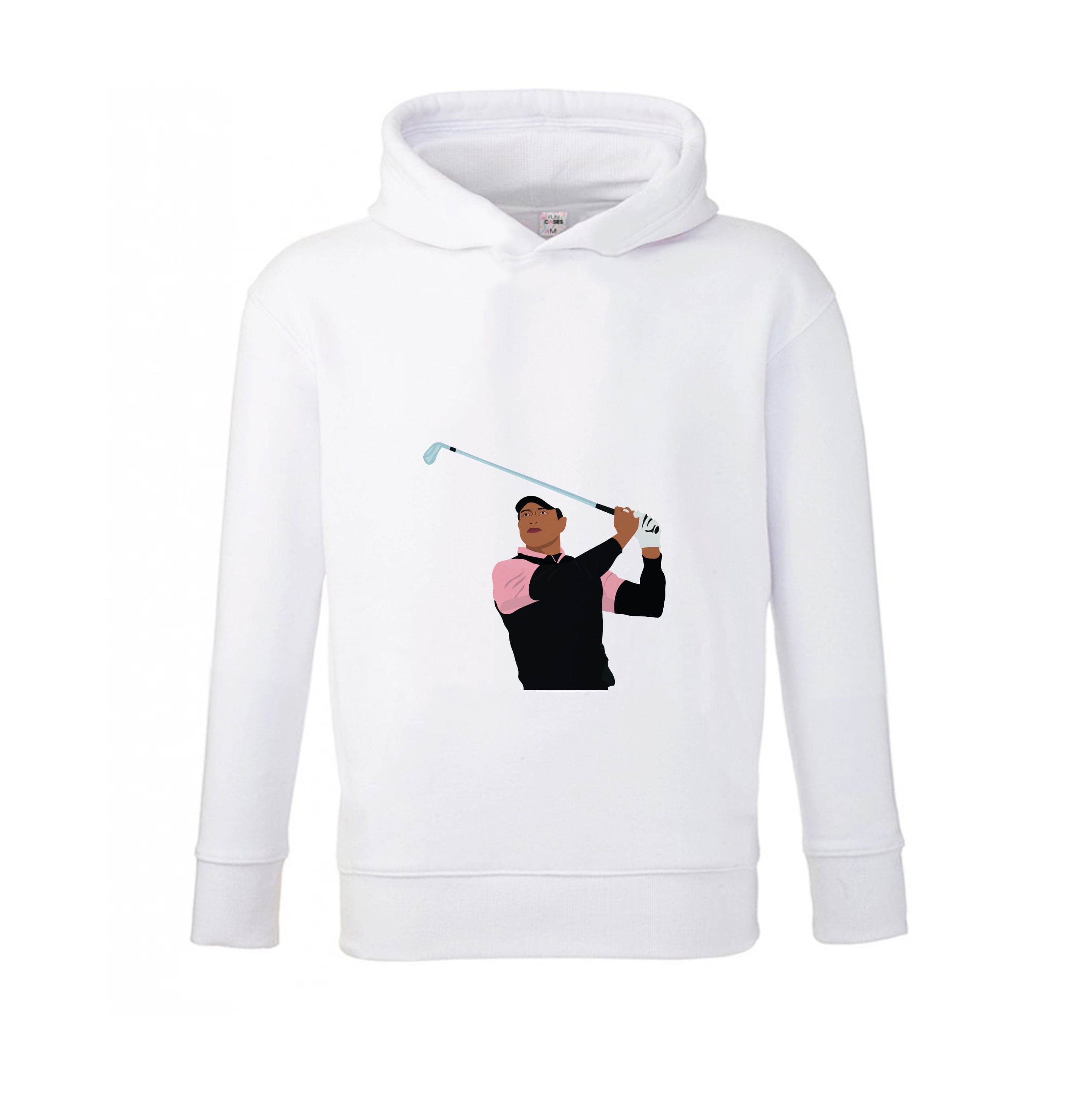 Tiger hitting a iron - Golf Kids Hoodie