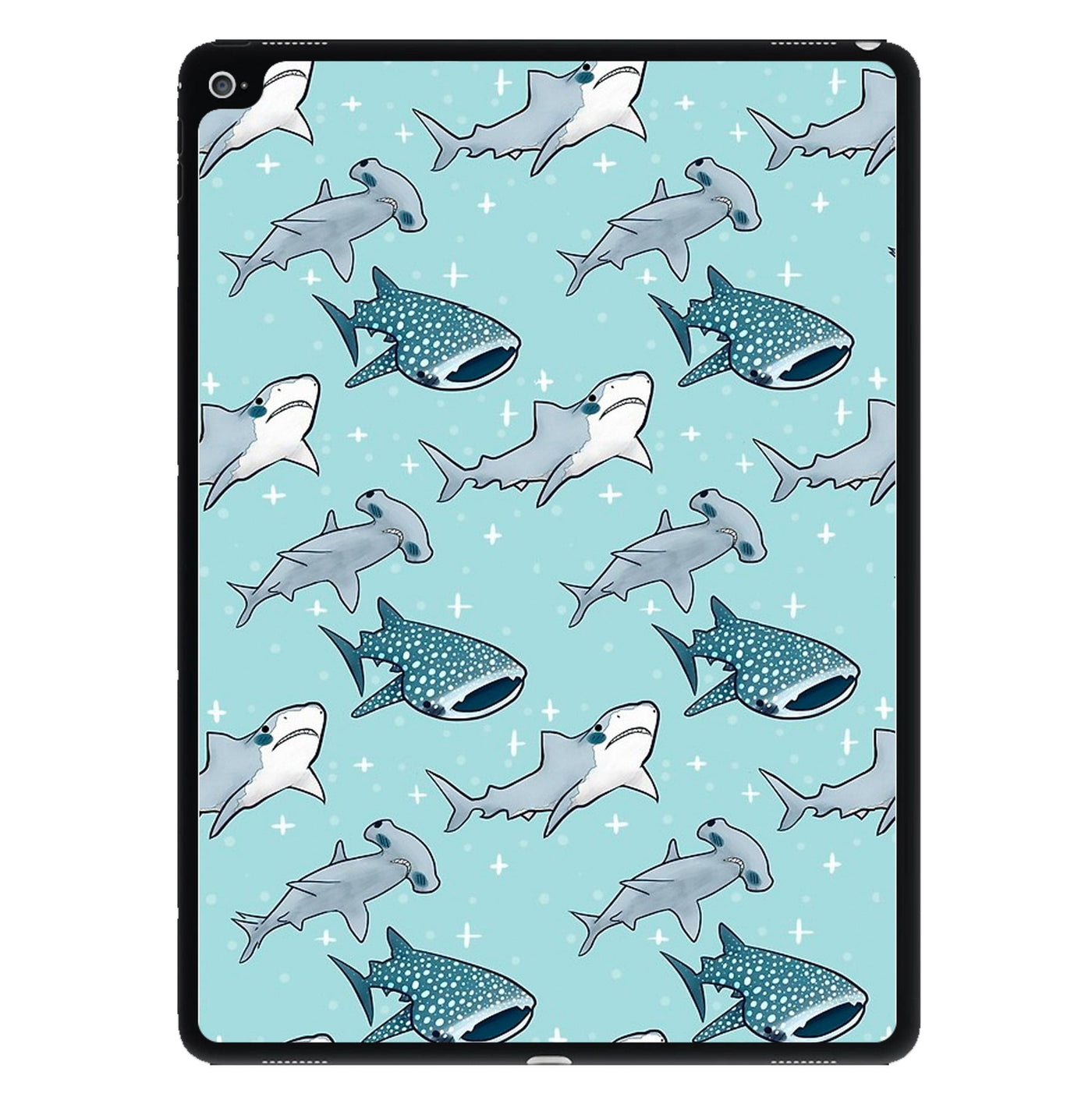 Shark Pattern iPad Case