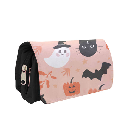 Pretty Pink Halloween Pattern Pencil Case