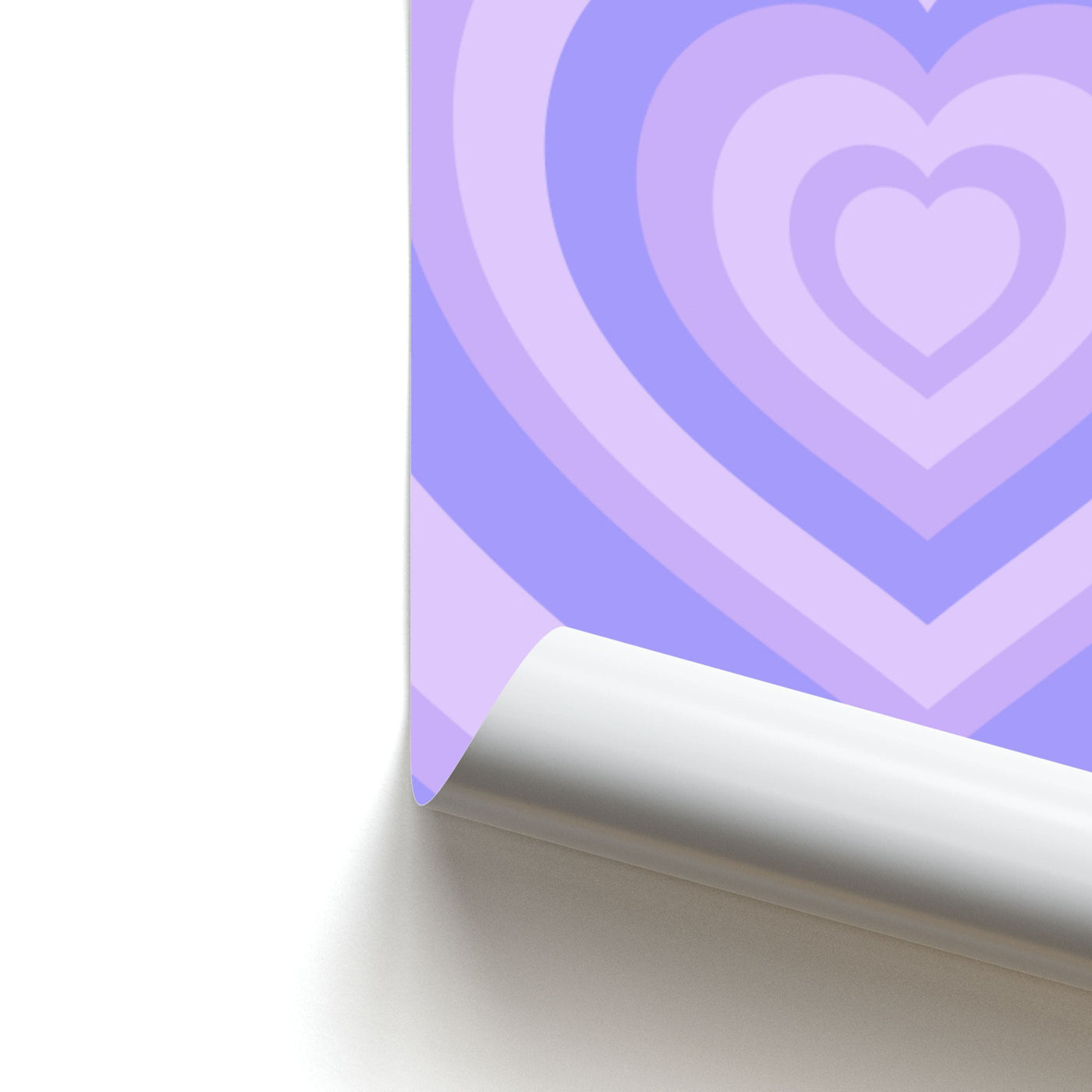 Purple - Colourful Hearts Poster
