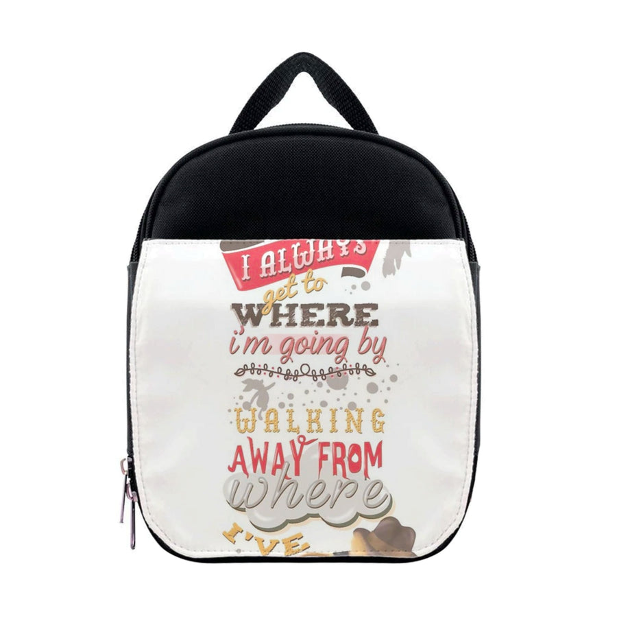 I Always Get Where I'm Going - Winnie The Pooh Quote Lunchbox