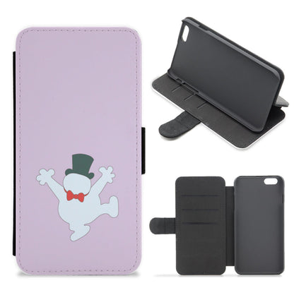 Outline - Snowman Flip / Wallet Phone Case