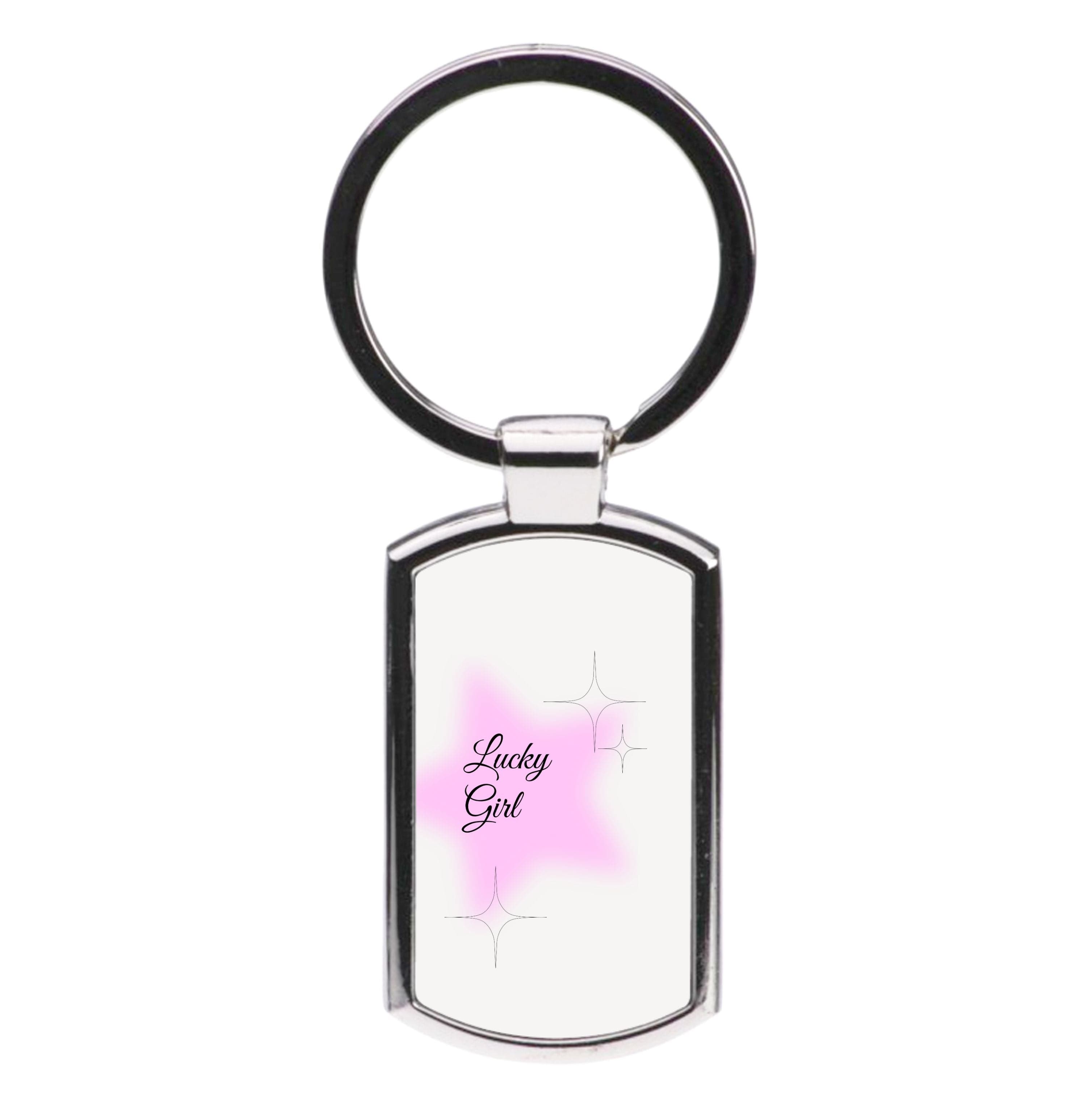 Lucky Girl - Clean Girl Aesthetic Luxury Keyring