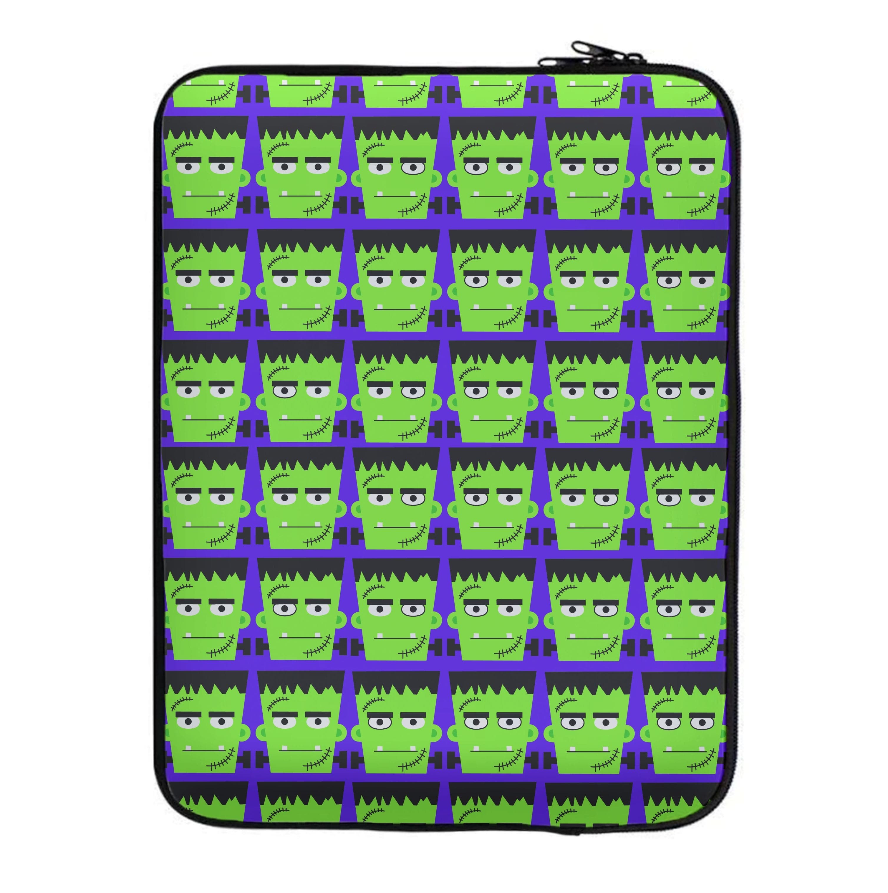 Frankenstein Pattern - Halloween Laptop Sleeve