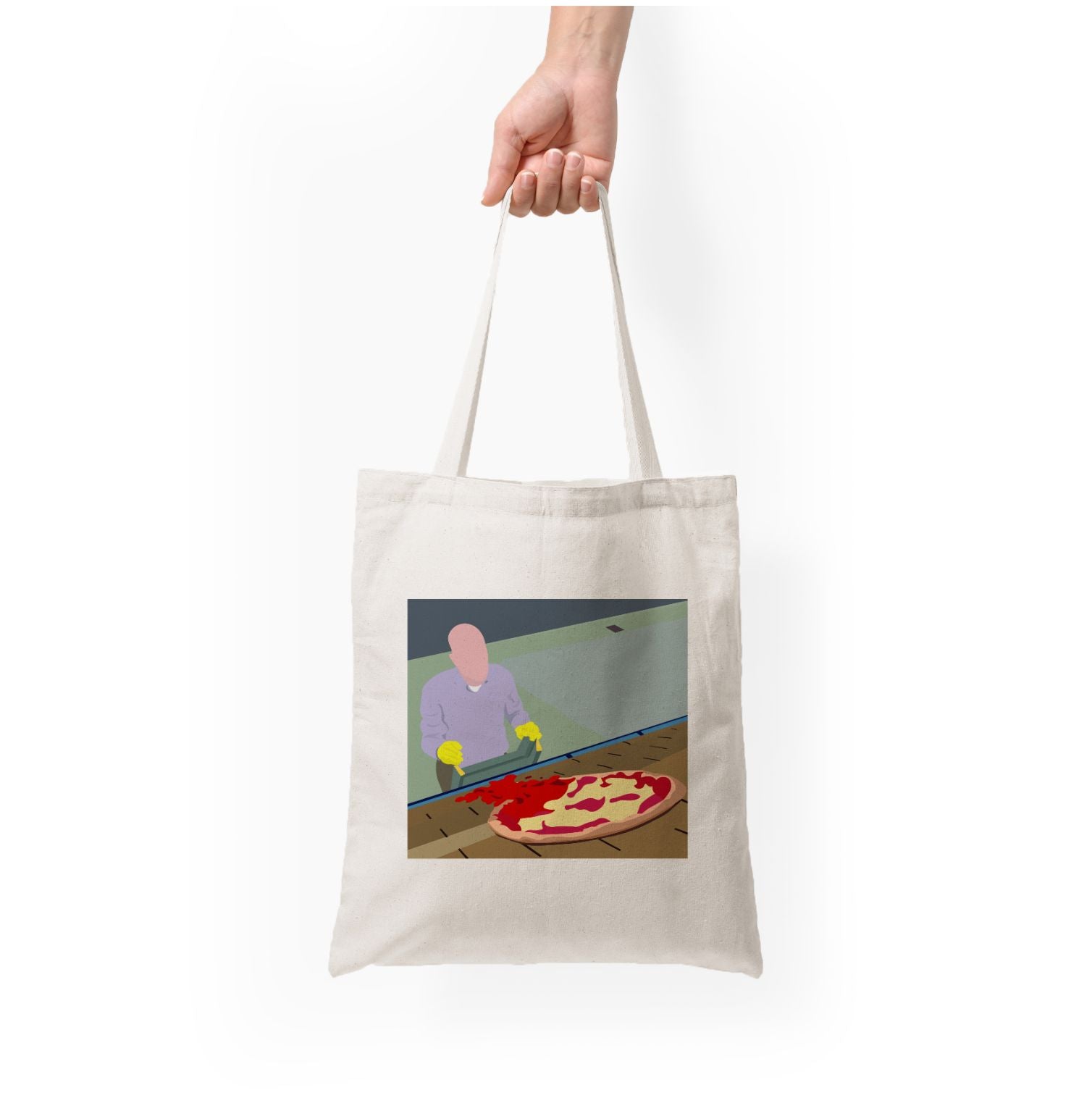 Pizza On The Roof Tote Bag