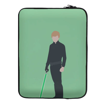 Skywalker Green Lightsaber Laptop Sleeve