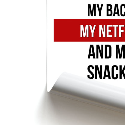 My Netflix & My Snacks Poster