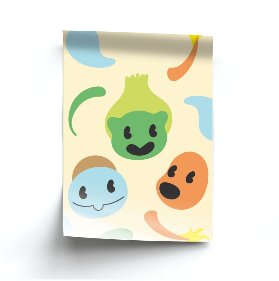 Pokemon pattern Poster