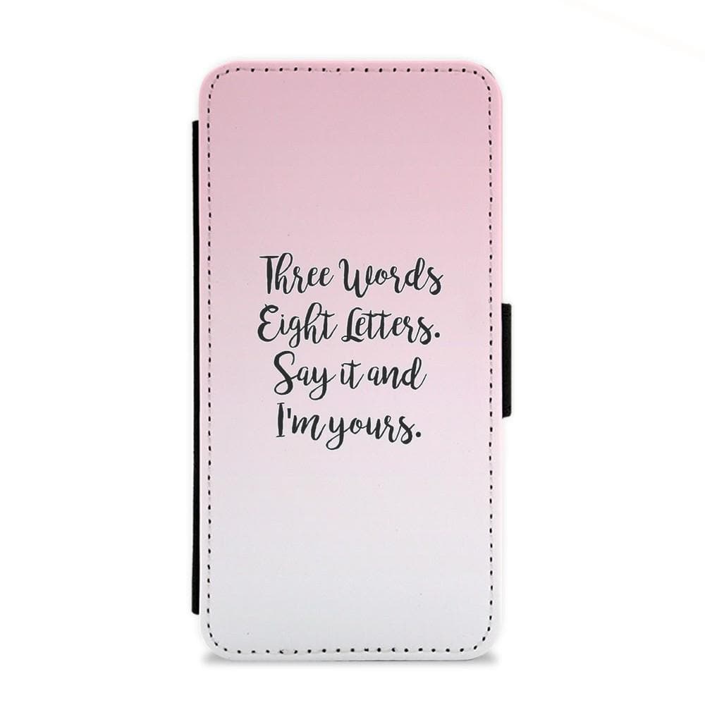 Three Words, Eight Letters - Gossip Girl Flip Wallet Phone Case - Fun Cases