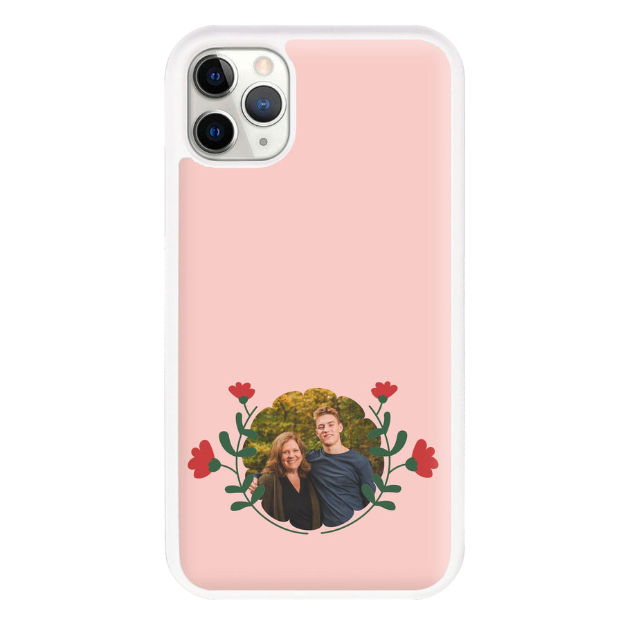 Red Flowers - Personalised Mother's Day Phone Case