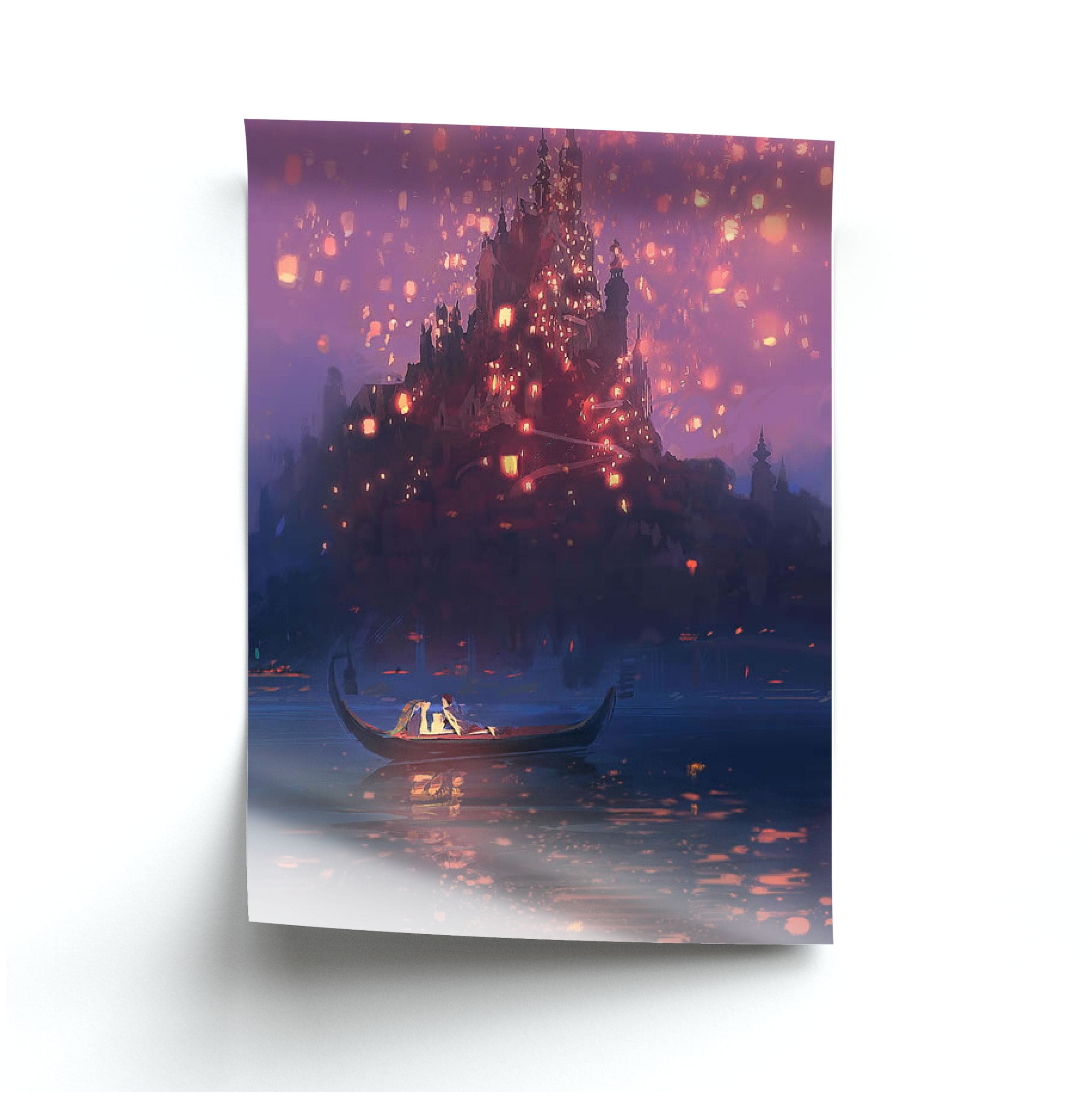 Tangled Chinese Lantern Fairytale Poster