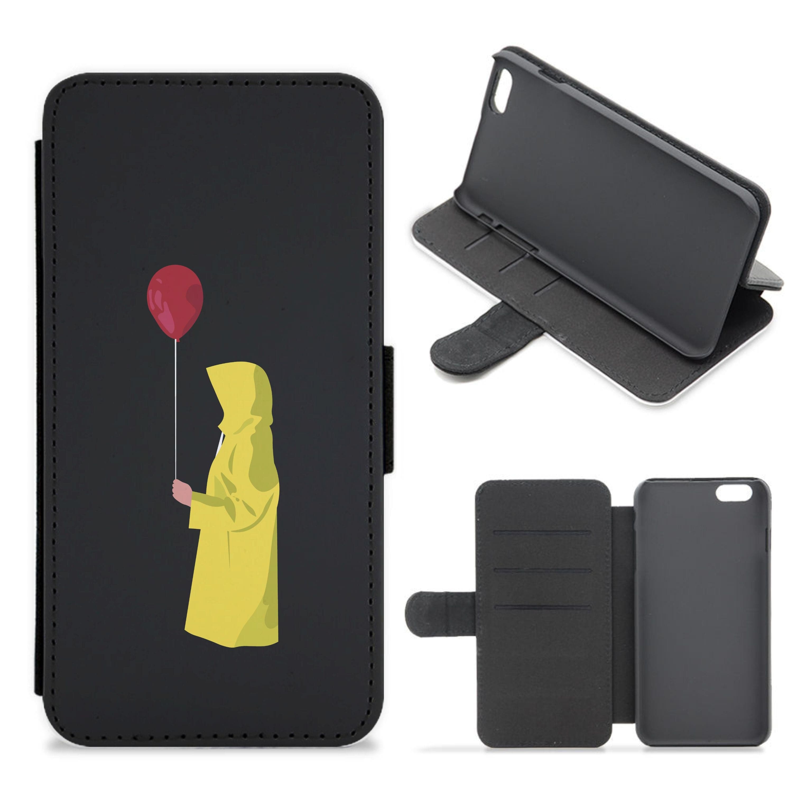 Holding Balloon - Clown Flip / Wallet Phone Case