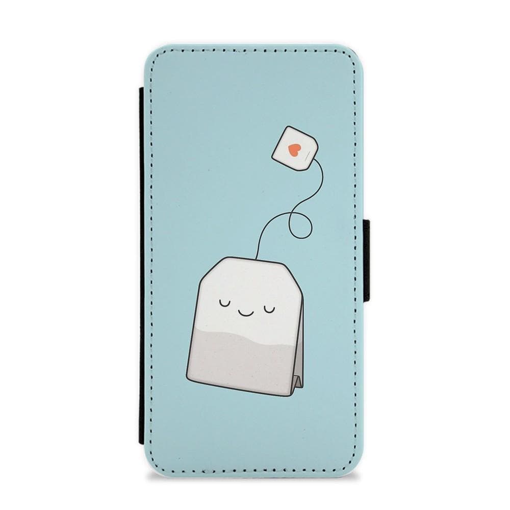 Tea Time - Cartoon Tea Bag Flip / Wallet Phone Case - Fun Cases