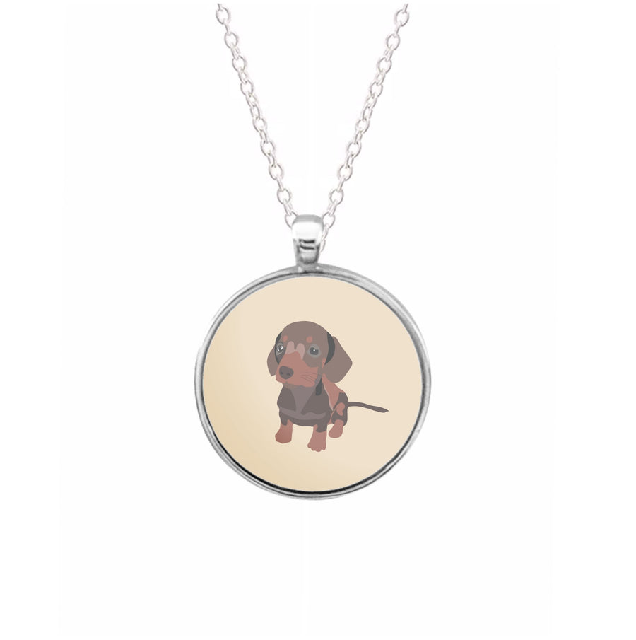 Brown - Dachshunds Necklace