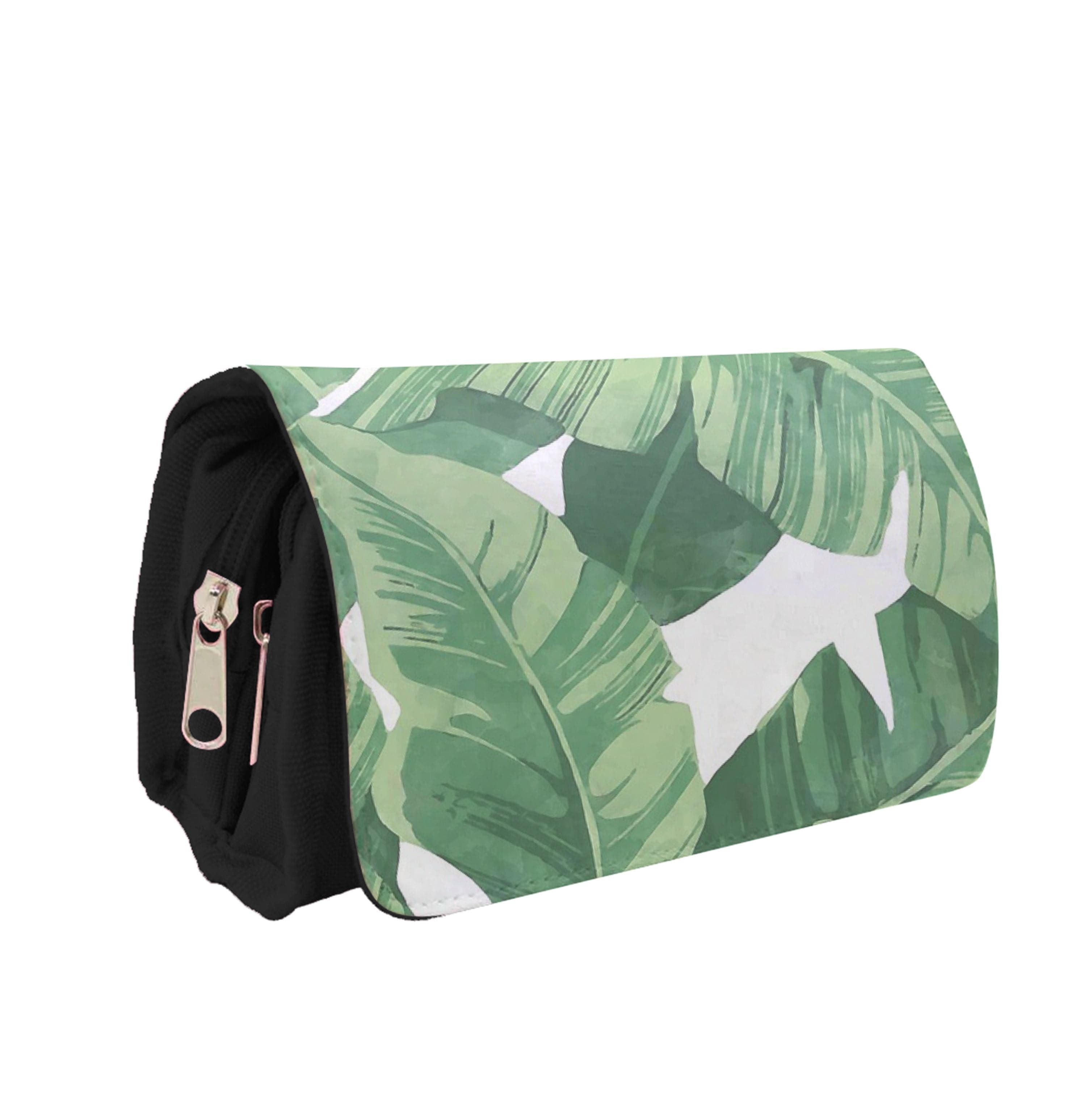 Tropical Banana Leaf Pattern Pencil Case