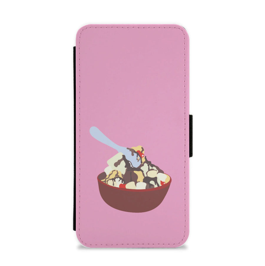 Bowl Of Ice Cream - Home Alone Flip / Wallet Phone Case