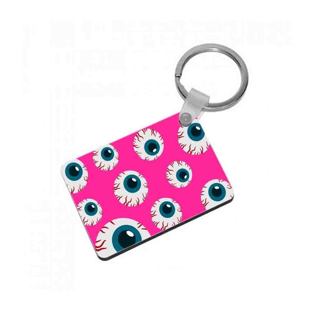 Spooky Eye Pattern Keyring - Fun Cases