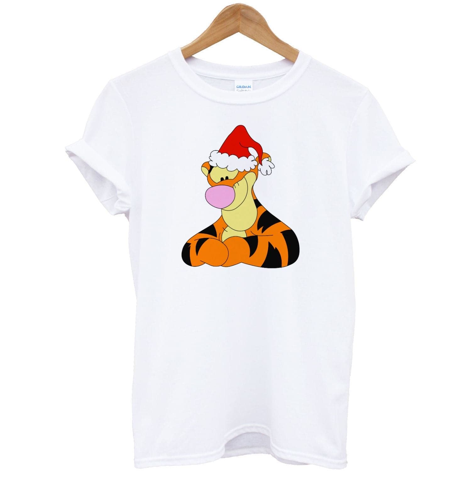 Tiger Pattern Christmas T-Shirt