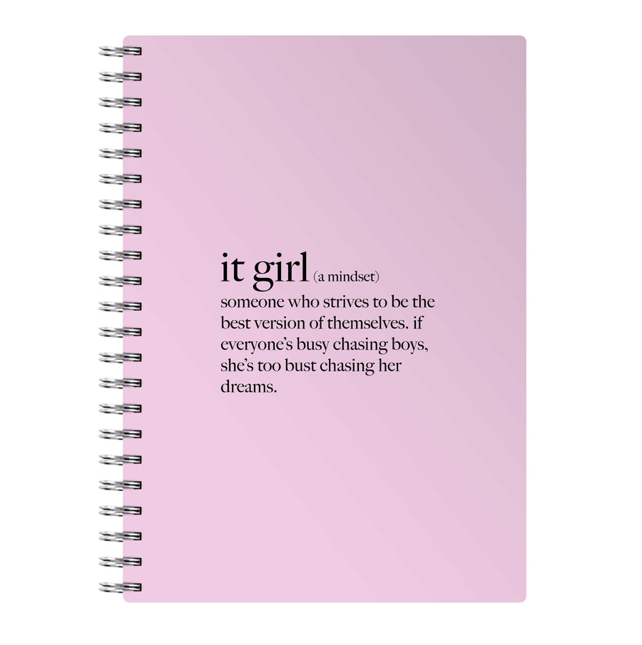 It Girl - Clean Girl Aesthetic Notebook