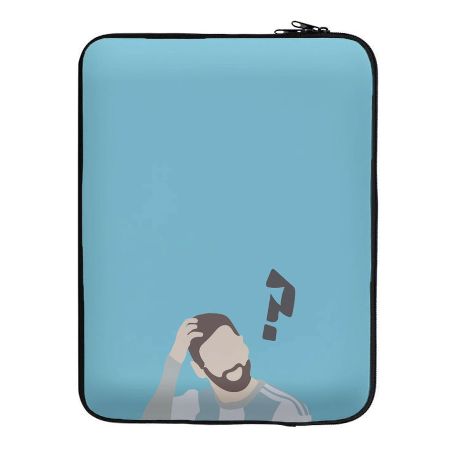 Question Mark - Messi Laptop Sleeve