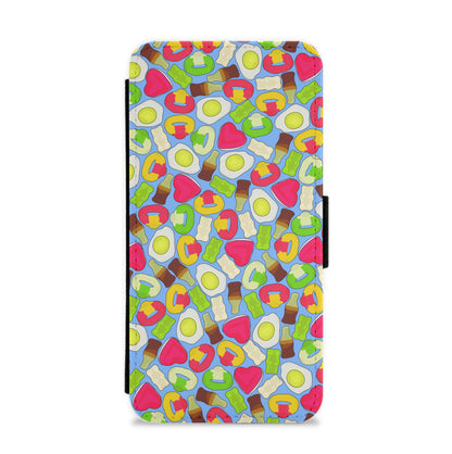 Gummy Sweets - Sweets Patterns Flip / Wallet Phone Case