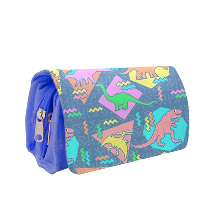 Nineties Dinosaurs Pattern Pencil Case