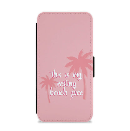 This Is My Resting Beach Face - Summer Quotes Flip / Wallet Phone Case