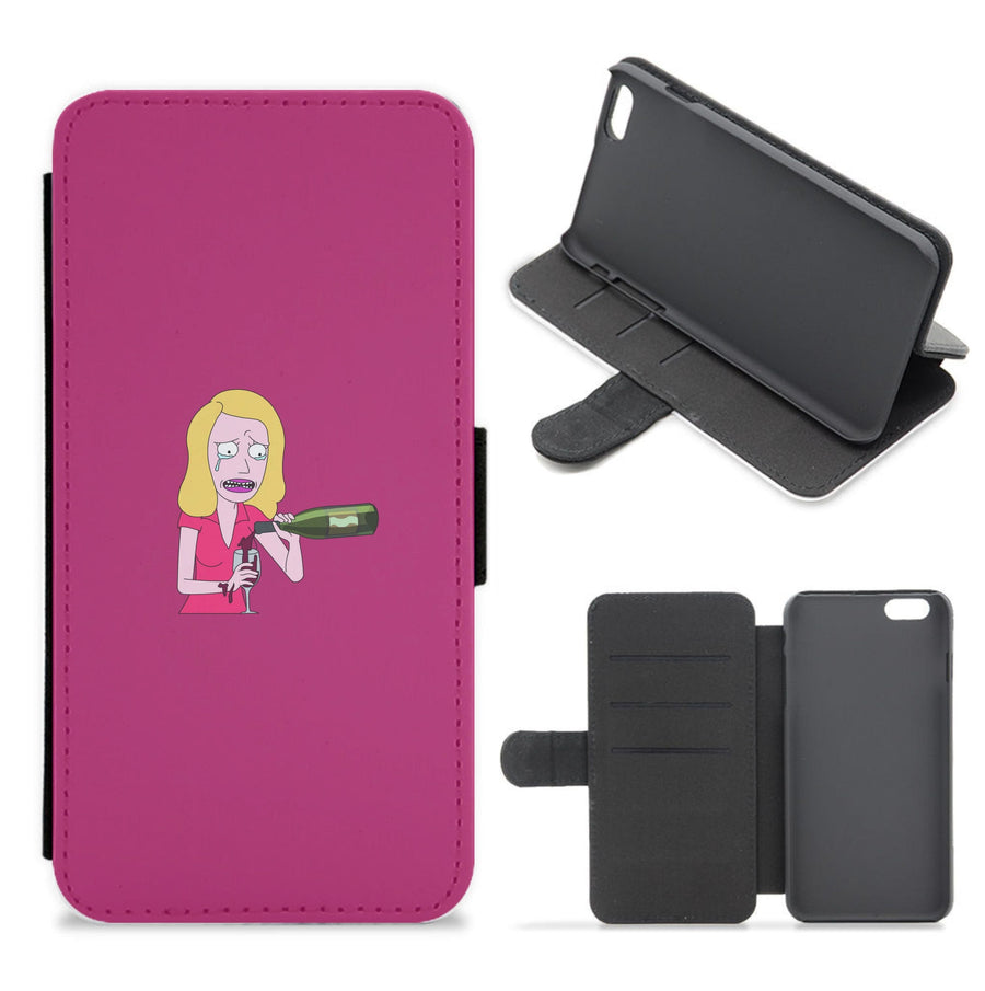 Beth Crying - Rick And Morty Flip / Wallet Phone Case