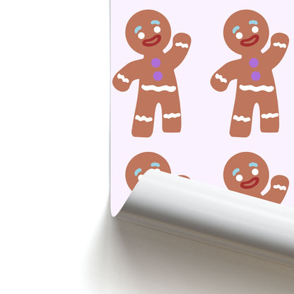 Gingerbread Man - Green Ogre Poster