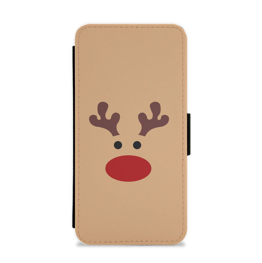 Rudolph Red Nose - Christmas Flip / Wallet Phone Case