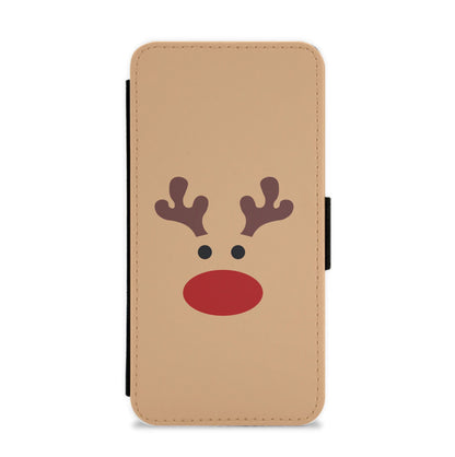 Rudolph Red Nose - Christmas Flip / Wallet Phone Case